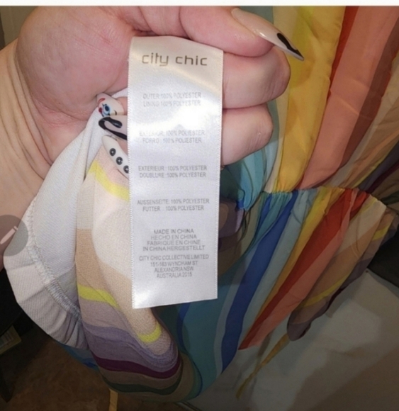 🍂🍁City chic xL/22 rainbow blouse - Picture 4 of 6